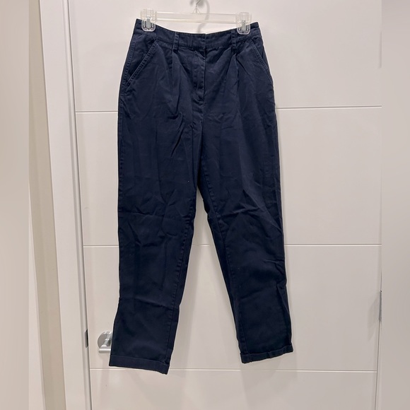 Forever 21 dark blue pleated pants - Picture 1 of 6